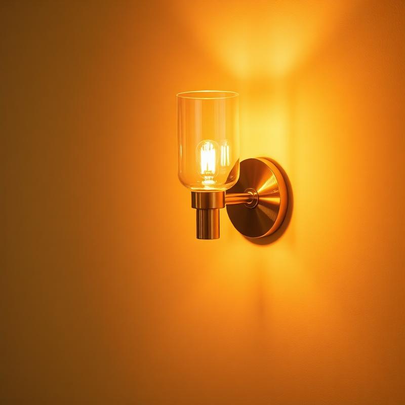 Brass Up-Down Cylinder Architectural Wall Sconce