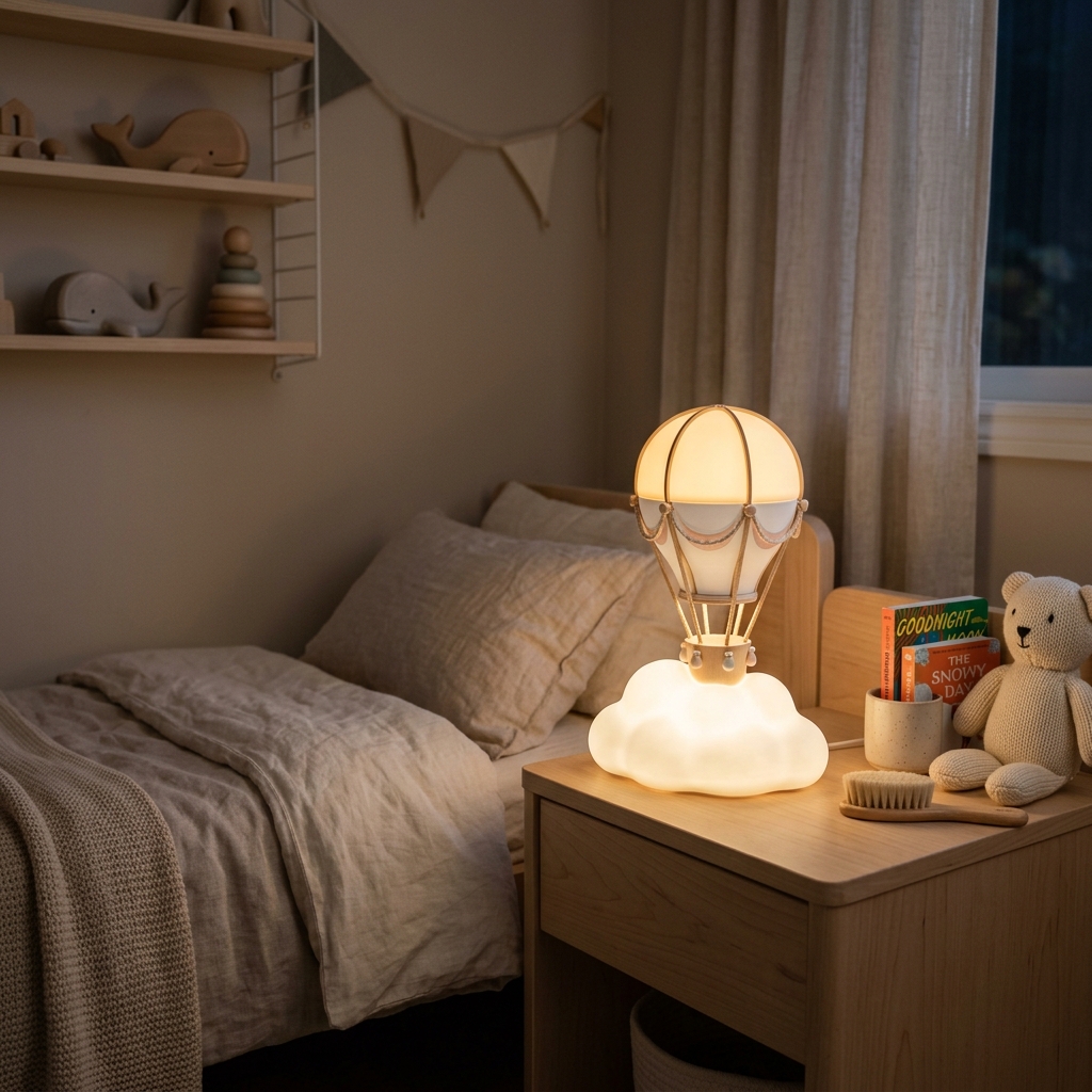 Nordic Cloud & Balloon Soft Silicone Night Light
